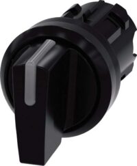 Siemens 3SU1002-2BL10-0AA0 Knebelschalt. beleuchtet 22mm rund Ku. schwarz kurz 3St.