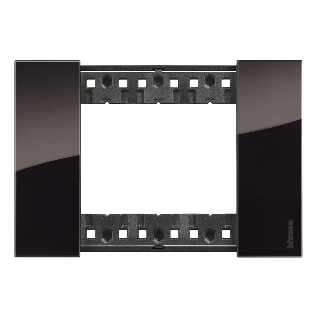 Legrand BTicino KA4803DG LivingNow Abdeckrahmen 3-modulig in der Farbausführung Night