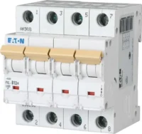 Eaton (Installation) Leitungsschutzschalter 13A, 4-polig, Steckklemme B PXL-B13/4