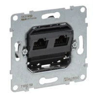 Legrand 765059 SEANO Einsatz Datendose 2xRJ45 Kategorie5e UTP ungeschirmt