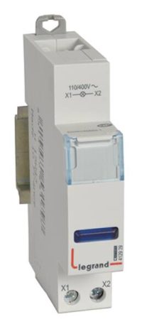 Bild vom Produkt: Legrand 412929 CX3 Meldeleuchte LED 1-fach blau 110/400VAC 1TE