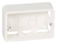 Legrand 080289 Aufputz Gehäuse T=40mm 3-modulig Mosaic ultraweiß