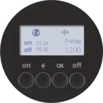 Berker KNX-Funk Zeitschaltuhr schwarz glänzend 85745231