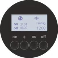 Berker KNX-Funk Zeitschaltuhr schwarz glänzend 85745231