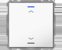 MDT KNX Taster 1-fach Light 63 weiß glänzend Jalousie BE-TAL63T1.A1