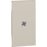 BTicino KM01M2RN LivingNow 2M Tasten- abdeckung mit Symbol Ventilator Sand
