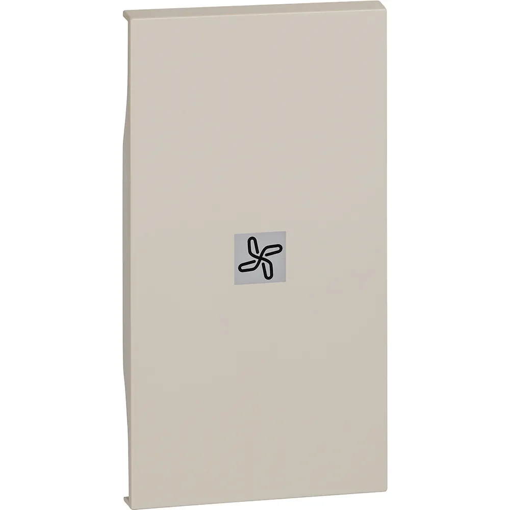 Legrand BTicino KM01M2RN LivingNow 2M Tasten- abdeckung mit Symbol Ventilator Sand