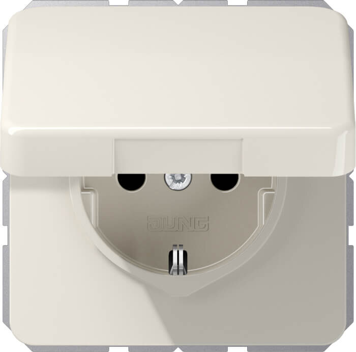 Jung Jung SCHUKO-Steckdose 16A 250V Klappdeckel CD 1520 NBFKL