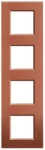 BTicino LNA4802M4RK LivingLight Abdeckrahmen 4-fach 2+2+2+2M Brick