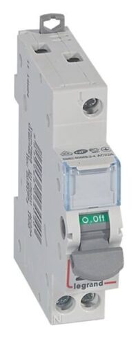 Legrand 406404 DX3 Lasttrennschalter 1-polig 20A 250VAC beleuchtet Kategorie AC-22A