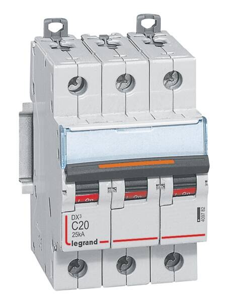 Legrand Legrand 409782 DX3 LS-Schalter C 20A 3-polig 25kA 400VAC 3TE