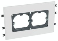 Legrand 010924 DLPe Schnapprahmen für Schalter 2-fach 130mm