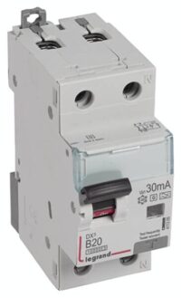Legrand 411305 DX3 Fi/LS-Schalter B 20A 1P+N 10kA 30mA Typ F-G 230VAC 2TE