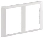 Legrand 754222 Spezielle Abdeckrahmen für Doppelsteckdosen Valena Life ultraweiß