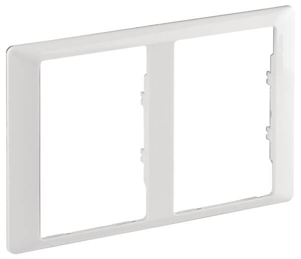 Legrand 754222 Spezielle Abdeckrahmen für Doppelsteckdosen Valena Life ultraweiß