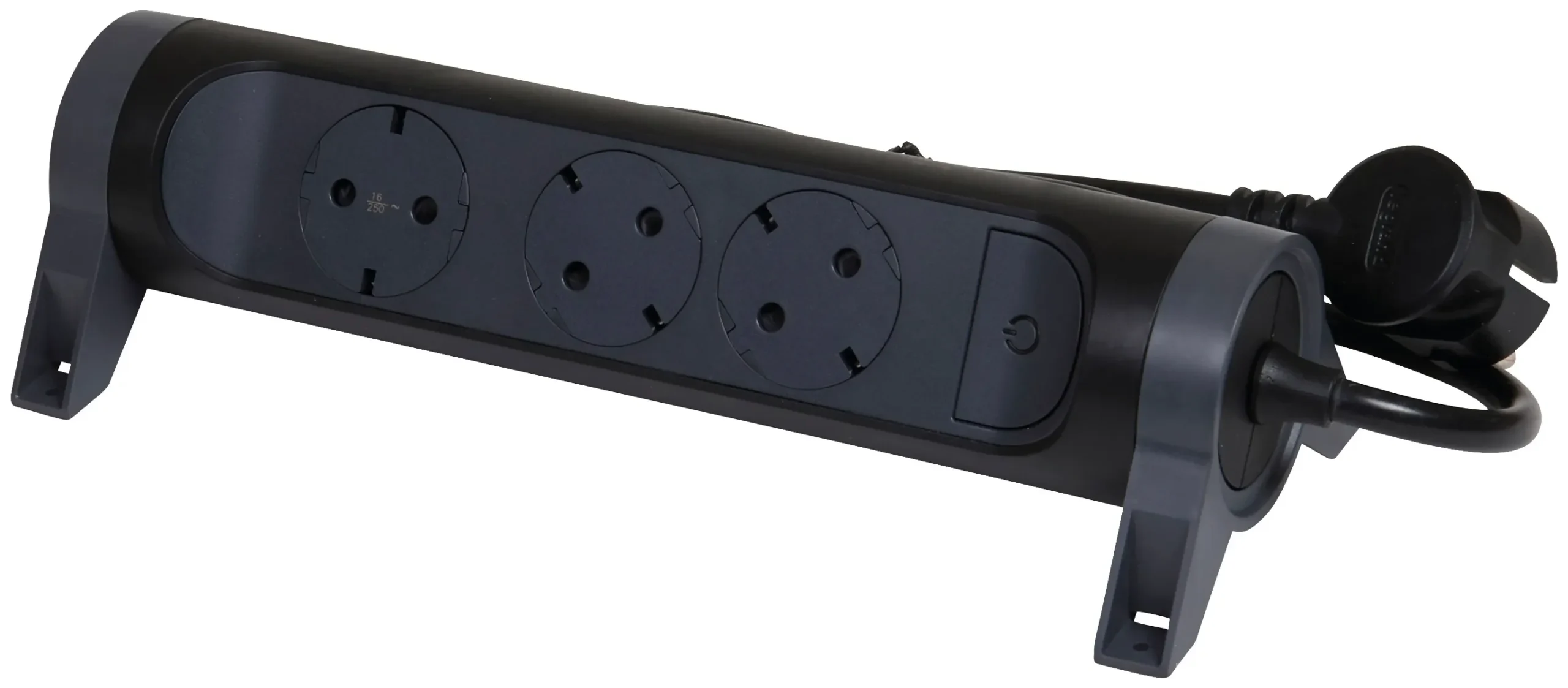 Legrand Legrand 694528 Drehbare Steckdosenleiste 3xSDO 1,5m Kabel schwarz