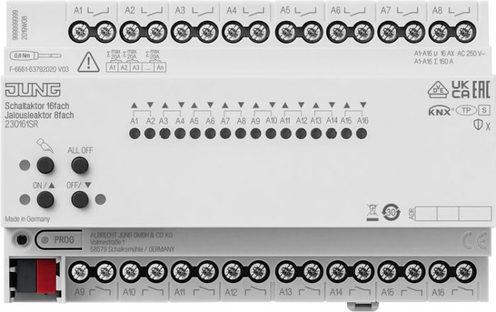 Jung KNX-Jalousieaktor 16-fach 230161SR – Bild 1