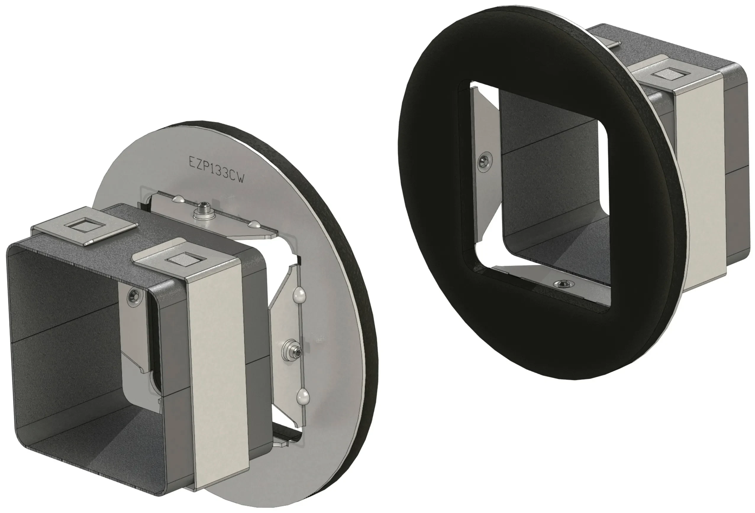 Cablofil CM250240 Wandflansch f&uuml;r Kabelschott EZD33T 1 fach rund