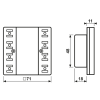 Jung LS 5292 D1 ST KNX Kompakt- Raumcontroller-Modul 2-fach F50