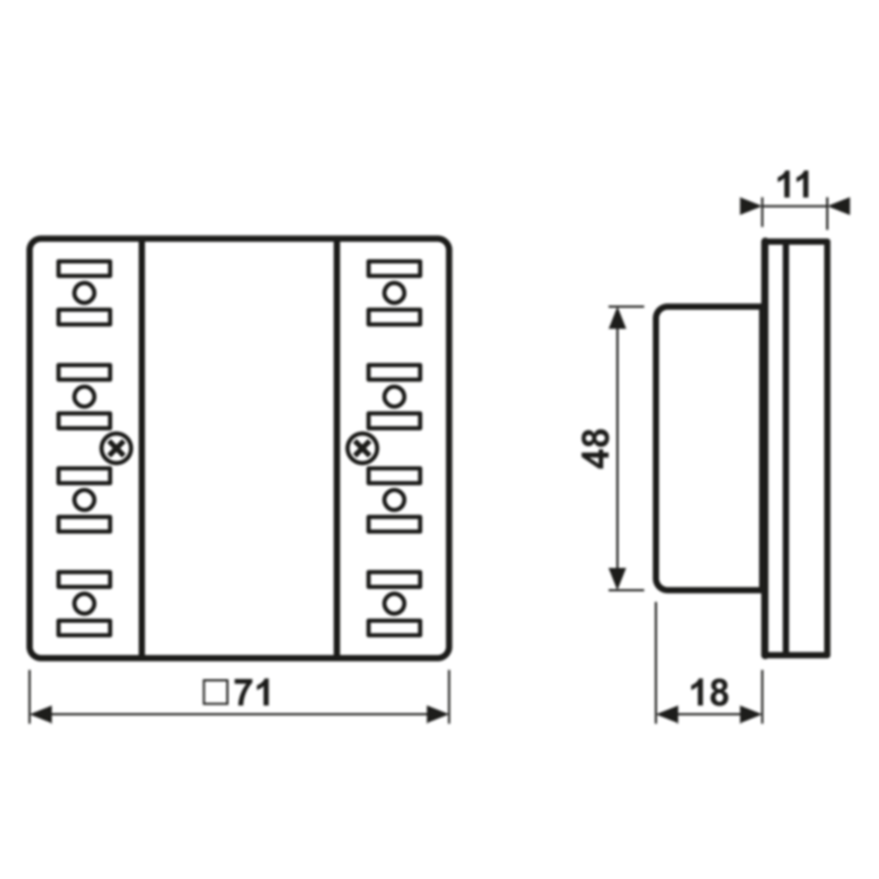 Jung Jung LS 5292 D1 ST KNX Kompakt- Raumcontroller-Modul 2-fach F50