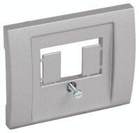 Legrand 771342 Abdeckung TAE Galea soft Aluminium