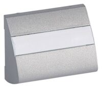 Legrand 771376 Abdeckung VDI 60° schräg Beschriftung träger Galea soft Aluminium