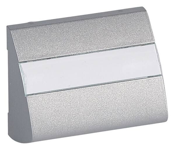 Legrand Legrand 771376 Abdeckung VDI 60° schräg Beschriftung träger Galea soft Aluminium
