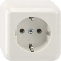 Merten SCHUKO-Steckdose polarweiß AP MEG2301-8719