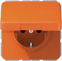 Jung CD590KLO Klappdeckel orange