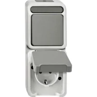 Merten Kombi-SCHUKO-Steckdose lgr Schließer 1-pol. MEG3497-8029