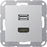 Jung MAA1163AL Einsatz HDMI/USB Serie A aluminium