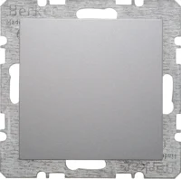 Berker Blindverschluss aluminium matt mit Zentralstück 6710091404