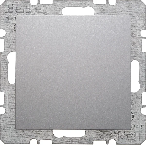 Berker Berker Blindverschluss aluminium matt mit Zentralstück 6710091404