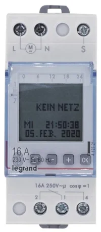 Legrand 412721 AlphaRex³ D21s BLE 230VAC digital Wochenzeitschaltuhr 1-Kanal