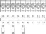 ABB Stotz S&J Sammelschienenblock 10qmm 3x3p. SZ-PSB1N