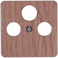 Kopp 357830185 Abdeckung für Ant steckd.3-fach TV RF SAT M3x13,M3x16,M3x25 Milano eiche