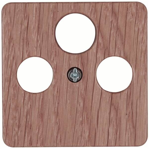 Kopp Kopp 357830185 Abdeckung für Ant steckd.3-fach TV RF SAT M3x13,M3x16,M3x25 Milano eiche