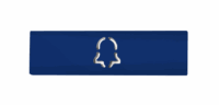 DoorBird D21x Namensschild für eine Ruftaste, Glockensymbol – RAL 5002