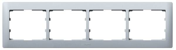 Legrand Legrand 771304 Rahmen 4-fach waagerecht Galea soft Aluminium
