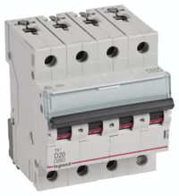Legrand 403773 TX3 LS-Schalter D 20A 4-polig 6kA 400VAC 4TE