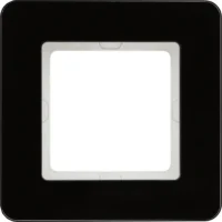 Berker Rahmen 1-fach gl/schwarz 10116076