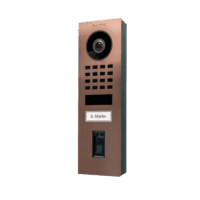 DoorBird D1101FV Fingerprint 50 Aufputz IP Video Türsprechanlage – Bronze-Optik (PVD)