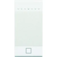 BTicino N4915AEN LivingLight Wippe 1M mit Symbol STOP Weiß