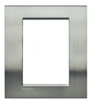 BTicino LNA4826ACS LivingLight Abdeck- rahmen für Kompaktinstallation 3+3M Stahl