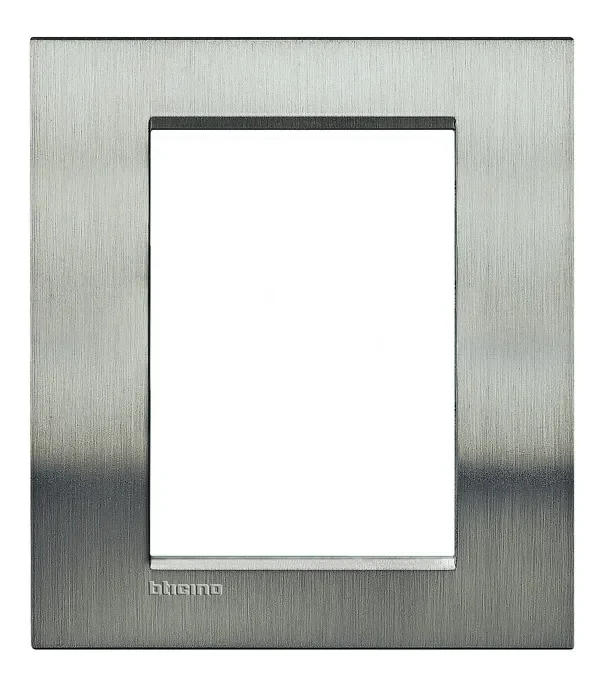 BTicino LNA4826ACS LivingLight Abdeck- rahmen für Kompaktinstallation 3+3M Stahl