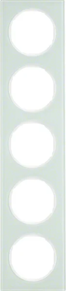 Berker Berker Rahmen Glas/pows 5-fach 10152209
