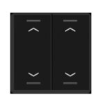 MDT Wippe für KNX Taster Light 55 schwarz matt Jalousie BE-TAL55W206.A1