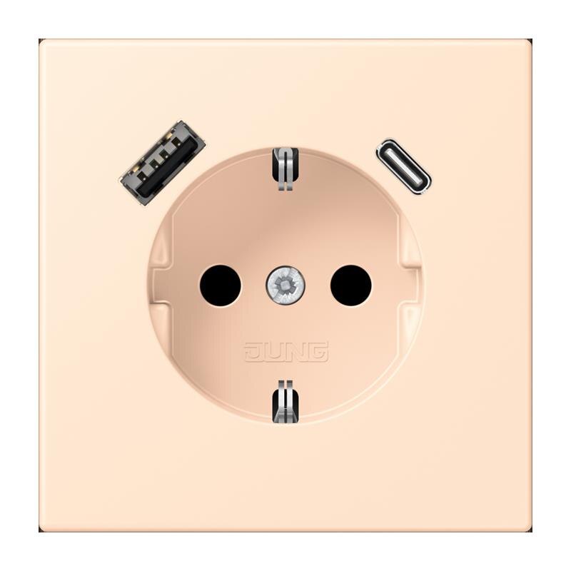 Jung Jung LC1520-15CA238 SCHUKO-Steckdose mit USB Typ AC LC32123