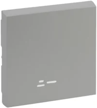 Legrand 864306 Wippe beleuchtet Wechselschalter Niloe Step Aluminium