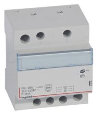 Legrand 413096 Sicherheitstransformator prim. 230V/50Hz sek.12VAC/24VAC 25VA 5TE